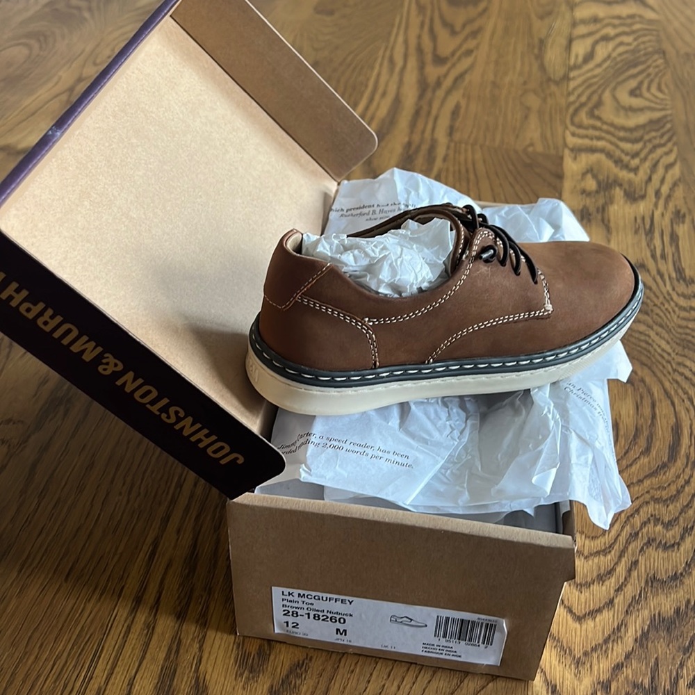 Johnston & Murphy Brown Boys Shoes